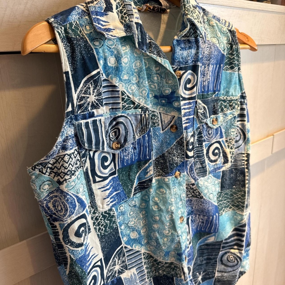 Vintage Collared Tank Top